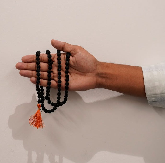 Rudraksha Black Mala 108+1