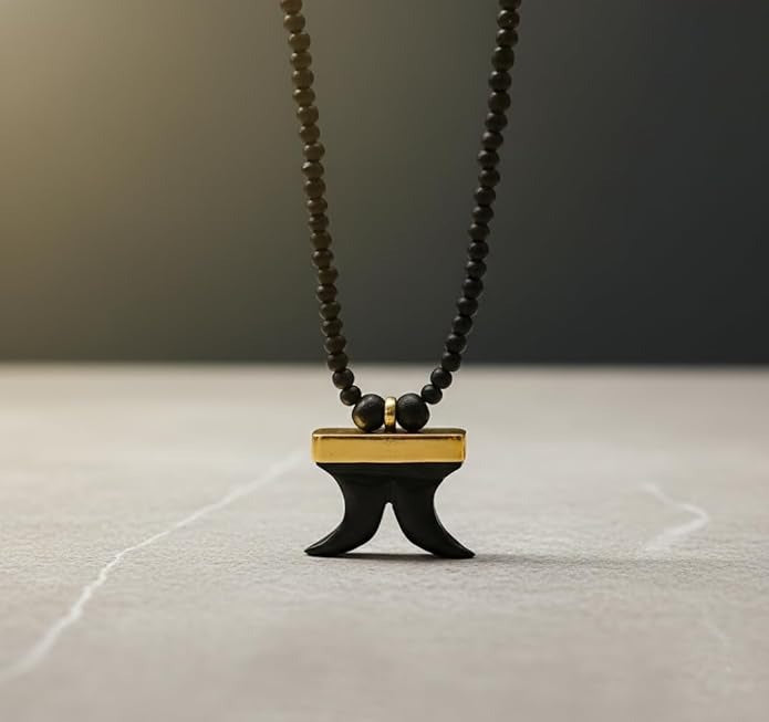 Karungali Dual Tooth Necklace