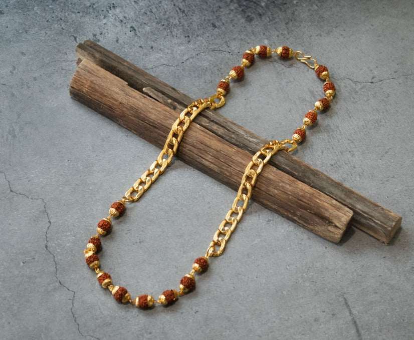 Niththiyam Rudraksha Link Necklace