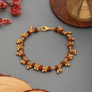 Gold plated Ghungru Bracelet for Women