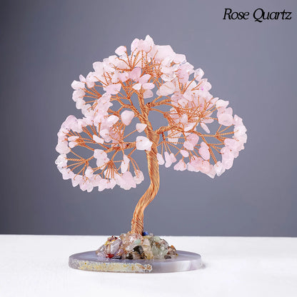 1PC Natural Crystal Irregular Agate Plate Base Macadam Large Size Tree Copper Wire Hand Woven Household Supplies Decoration