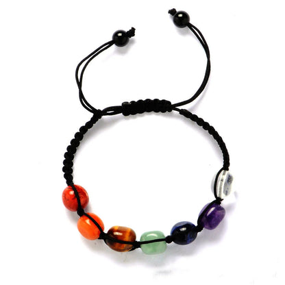 7 Chakra Bracelets Reiki Natural Stone Braided Bracelet Men Women Crystal Healing Anxiety Jewellery Adjustable Rope Accessories