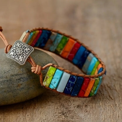 Creative Retro Turquoise Hand Woven Bracelet Bohemian Style Daily Vacation Casual Accessories