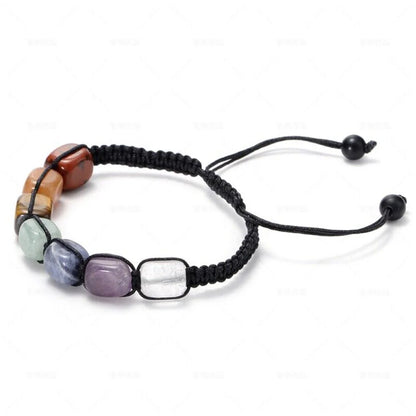 7 Chakra Bracelets Reiki Natural Stone Braided Bracelet Men Women Crystal Healing Anxiety Jewellery Adjustable Rope Accessories